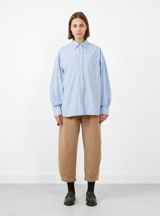 Aldea Oversized Button Down Oxford Blue by Apiece Apart at Couverture and The Garbstore