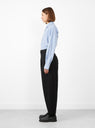 Bari Crop Trouser Black by Apiece Apart at Couverture and The Garbstore side profile 