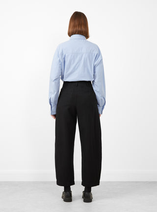 Bari Crop Trouser Black by Apiece Apart at Couverture and The Garbstore rear shot 