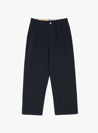 Double Pleated Pant Navy by Brother Brother at Couverture and The Garbstore