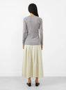 Barba Knit Jumper Grey by Gudrun & Gudrun at Couverture & The Garbstore Back View