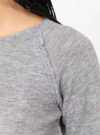 Barba Knit Jumper Grey by Gudrun & Gudrun at Couverture & The Garbstore Detail View