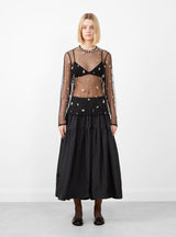 Wilding Top Black by Rachel Comey at Couverture and The Garbstore from front 