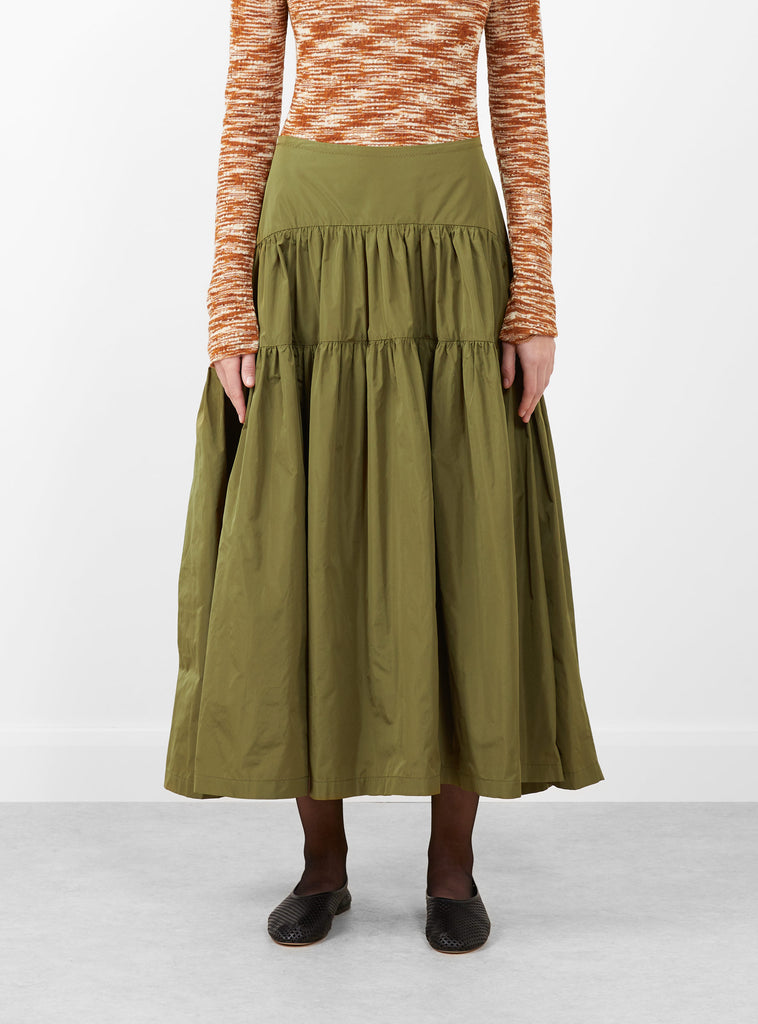 Swift Skirt Olive by Rachel Comey at Couverture and The Garbstore hero shot  