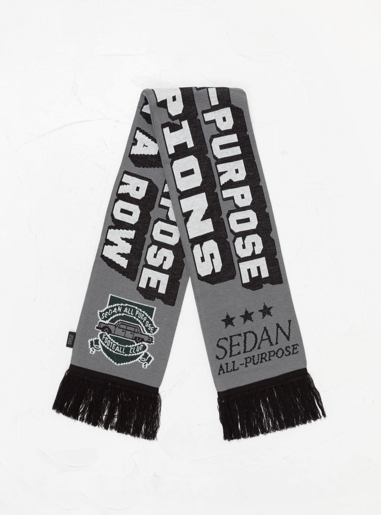 Football Scarf Grey by Sedan All Purpose at Couverture and The Garbstore 