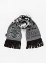 Football Scarf Grey by Sedan All Purpose at Couverture and The Garbstore rolled up 