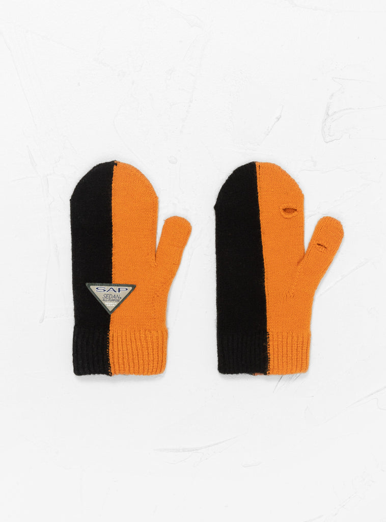 Two Tone Mittens Carrot by Sedan All Purpose at Couverture and The Garbstore