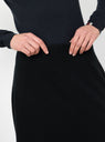 No.388 Ease Skirt Raven by Extreme Cashmere at Couverture and The Garbstore waistband 