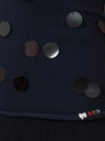 No.8 Belt Sequin Top Navy Sequin by Extreme Cashmere at Couverture and The Garbstore close up 