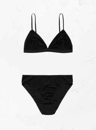 Mississippi Bra Black by Baserange at Couverture and The Garbstore set 