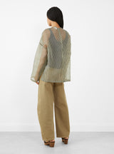 Tenoi Top Khaki Stripes by Christian Wijnants | Couverture & The Garbstore