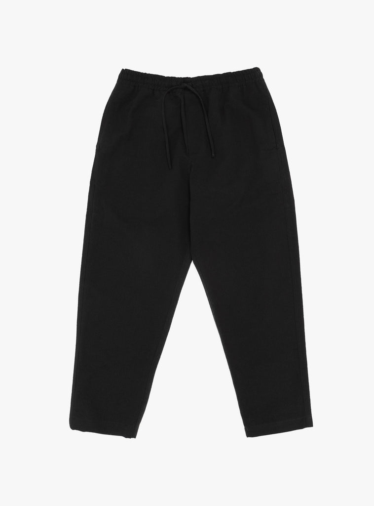 Alva Skate Wool Blend Seersucker Trouser Black by YMC at Couverture and The Garbstore