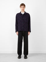 Labour Chore Wool Blend Jacket Multi by YMC at Couverture and The Garbstore on model 