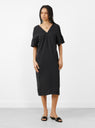 Dara Dress Black by Christian Wijnants at Couverture & The Garbstore Front View