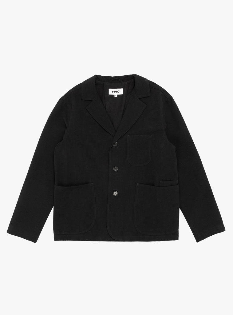 Scuttlers Wool Blend Seersucker Jacket Black by YMC at Couverture and The Garbstore