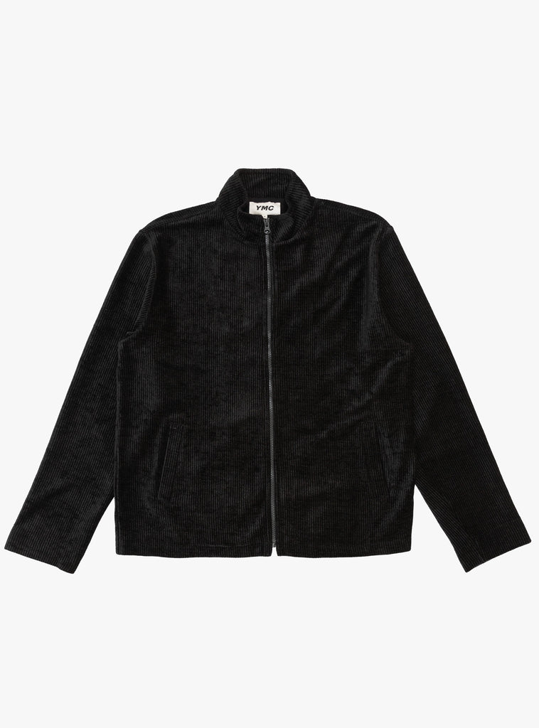 Interceptor Velour Cord Jacket Black by YMC at Couverture and The Garbstore