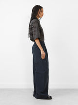 Prelah Trousers Navy by Christian Wijnants at Couverture & The Garbstore 
Side View