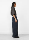 Prelah Trousers Navy by Christian Wijnants at Couverture & The Garbstore 
Side View