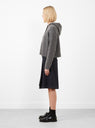 Baby Alpaca Hooded Sweater Grey by Cordera at Couverture and The Garbstore side profile 