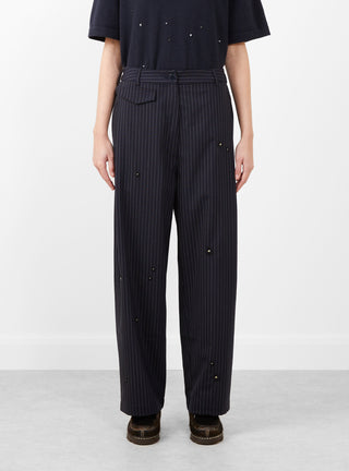 Tailoring Flower Trousers Pinstripe by Cordera at Couverture and The Garbstore 