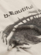 x Shiga Eye T-Shirt Cement by b.eautiful at Couverture and The Garbstore close up 