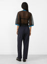 Lace Knit Cardigan, Black by Toga at Couverture & The Garbstore Back View