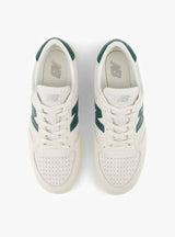 CT500CG Sea Salt and Marsh Green by New Balance at Couverture and The Garbstore from above 