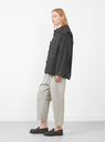 Hunting Short Coat Charcoal by 7115 at Couverture & The Garbstore
Side View