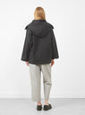 Hunting Short Coat Charcoal by 7115 at Couverture & The Garbstore
Back View