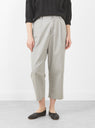 Elastic Dropped Crotch Trouser, Grey by 7115 at Couverture & The Garbstore
Front View2