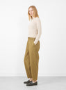 Elastic Latern Trousers, Faded Caramel by 7115 at Couverture & The Garbstore 
Side View