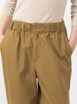 Elastic Latern Trousers, Faded Caramel by 7115 at Couverture & The Garbstore 
Front View2