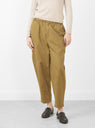 Elastic Latern Trousers, Faded Caramel by 7115 at Couverture & The Garbstore 
Front View3