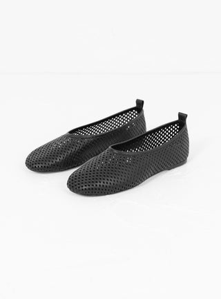 Elio Perforated Pumps Black by Avout Arianne at Couverture and The Garbstore