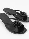 Flora Slip On Sandal Black by About Arianne at Couverture and The Garbstore close up 