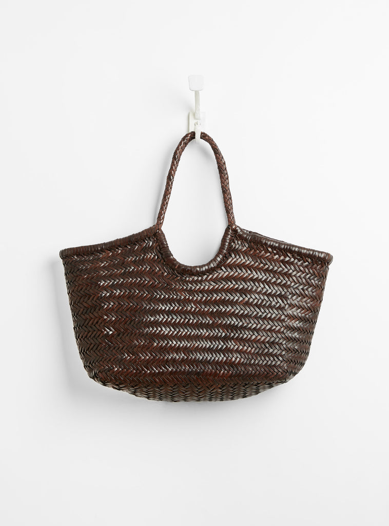 Nantucket Basket Bag Dark Brown at Couverture & The Garbstore
Front View 