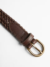 Polo Tip Belt Dark Brown at Couverture & The Garbstore
Close-up