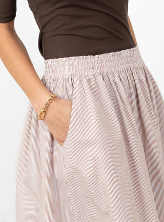 Ginny Skirt Warm Beige and White Stripe by Skall Studio at Couverture & The Garbstore
Close-up