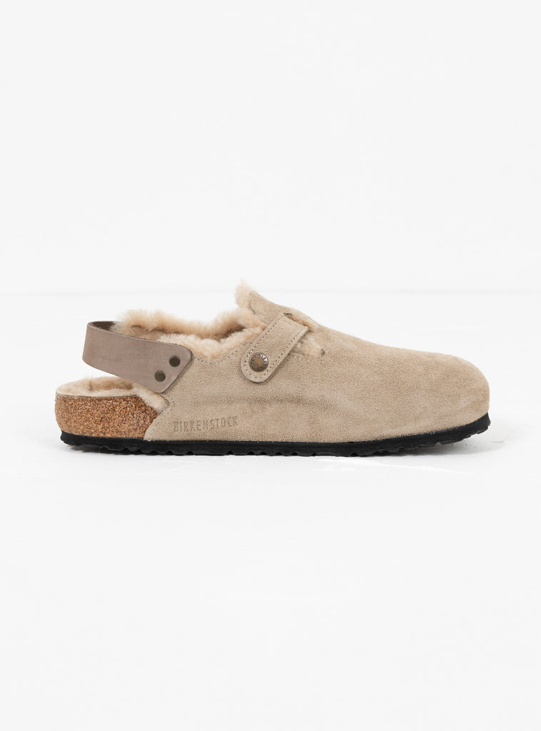 Tokio Suede Sandal Stone Coin by Birkenstock at Couverture and The Garbstore 