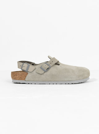 Tokio Suede Sandal Stone Coin by Birkenstock at Couverture and The Garbstore Side View