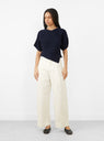 Devy Trouser Blanc Casse from Soeur at Couverture & The Garbstore 
Front View 