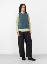 Namaste Knit Vest Emeraude by Soeur at Couverture & The Garbstore
Front View