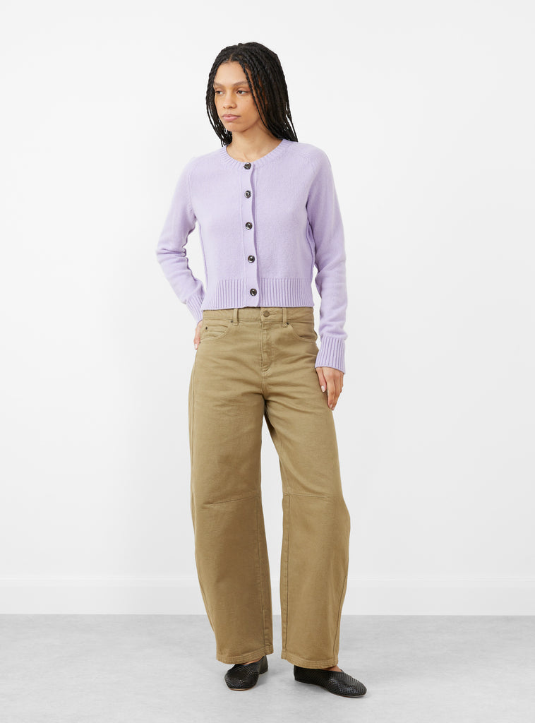 Virginia Knit Cardigan Lilas by Soeur at Couverture & The Garbstore
Front View 