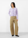 Virginia Knit Cardigan Lilas by Soeur at Couverture & The Garbstore
Front View 