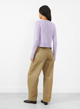 Virginia Knit Cardigan Lilas by Soeur at Couverture & The Garbstore
Back View 