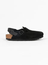 Tokio Suede Narrow Fit Sandals Black at The Couverture and The Garbstore
Side