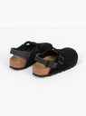 Tokio Suede Narrow Fit Sandals Black at The Couverture and The Garbstore
Back