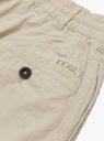 Deck Pants Sand Beige by nanamica at Couverture & The Garbstore Close Up View