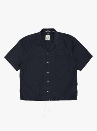 Open Collar S/S Shirt Navy by nanamica at Couverture & The Garbstore 
Front View