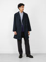 2L Cotton GORE-TEX Balmacaan Coat Navy by nanamica at Couverture & The Garbstore
Model Front View